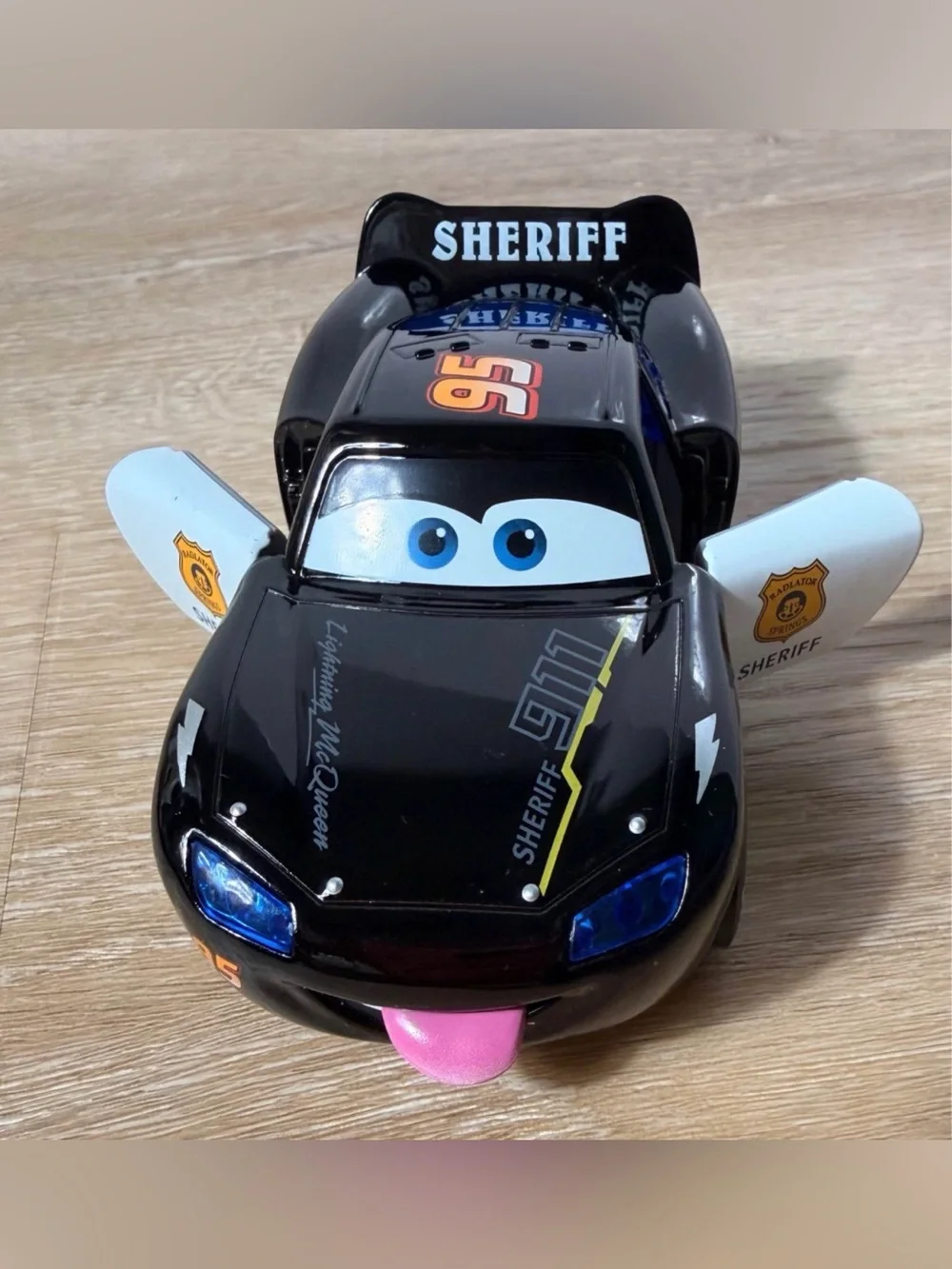Disney Sheriff Die-Cast Car - Black and White with Gold Badge